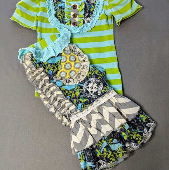 Mustard Pie Ruffle Capris - Picture 3 of 6